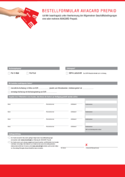 AVIACARD Prepaid - Firmenmandat